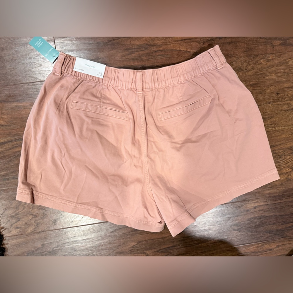 Maurices Blush Pink High-Rise Bermuda Shorts - Picture 4 of 5
